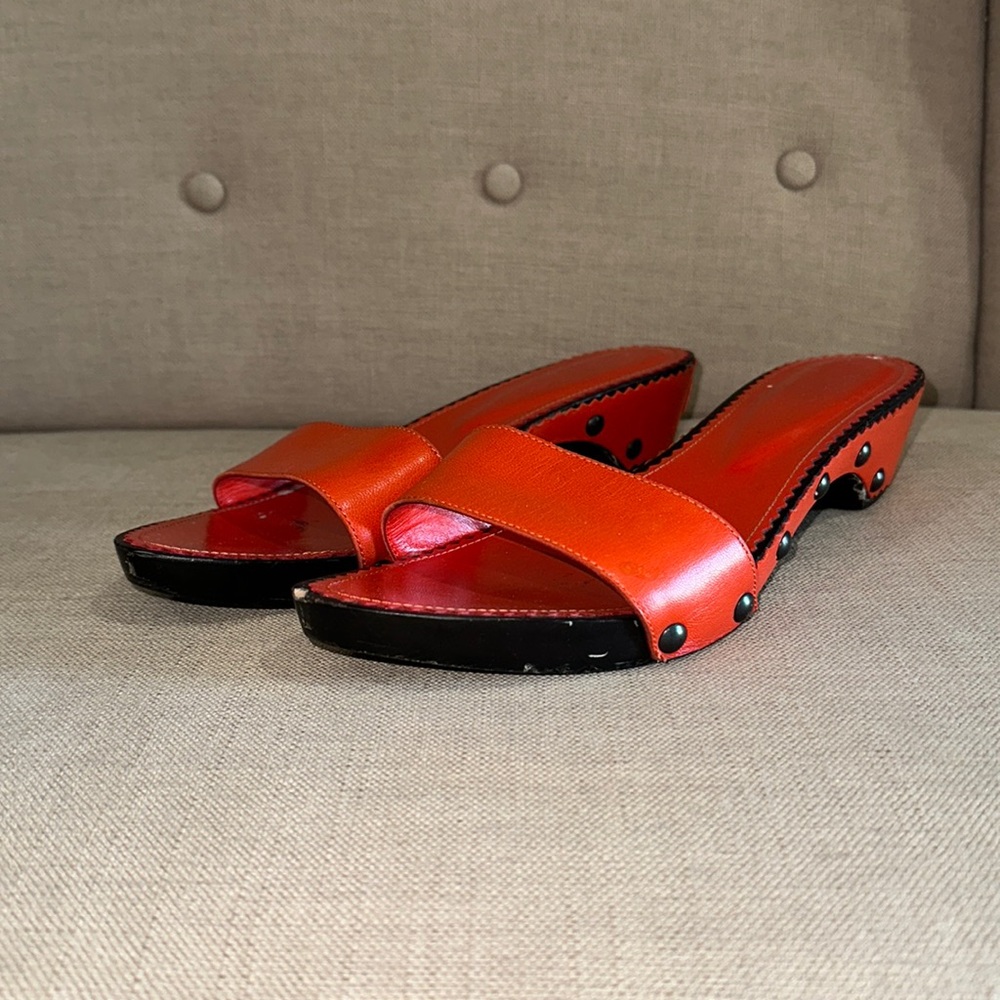 YSL Orange Sandals